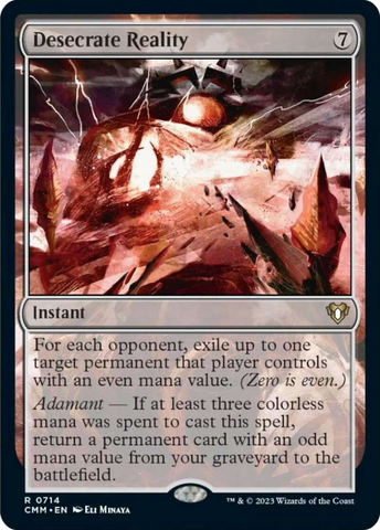 Desecrate Reality [Commander Masters]