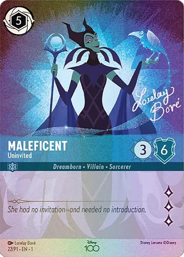 Maleficent - Uninvited (Alternate Art) (22) [Disney100 Promos]