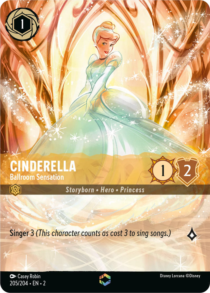 Cinderella - Ballroom Sensation (Alternate Art) (205/204) [Rise of the Floodborn]