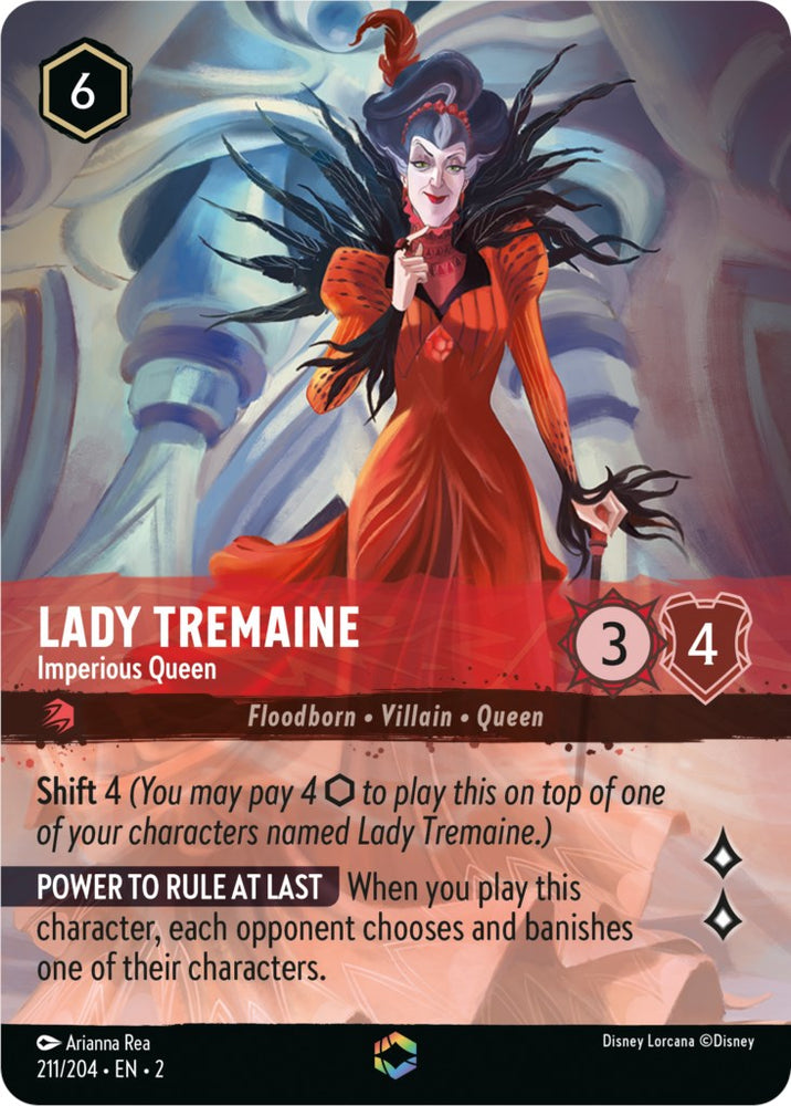 Lady Tremaine - Imperious Queen (Alternate Art) (211/204) [Rise of the Floodborn]