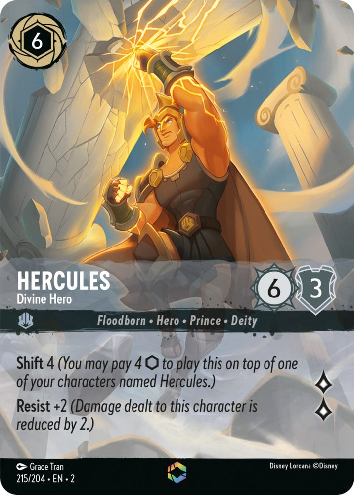 Hercules - Divine Hero (Alternate Art) (215/204) [Rise of the Floodborn]