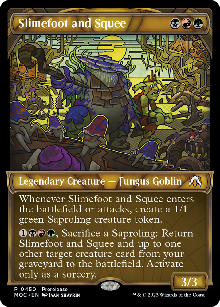 Slimefoot and Squee (Showcase Planar Booster Fun) [March of the Machine Commander Prerelease Promos]