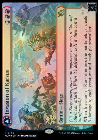 Invasion of Karsus // Refraction Elemental [March of the Machine Prerelease Promos]