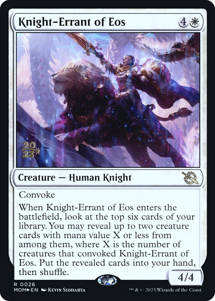 Knight-Errant of Eos [March of the Machine Prerelease Promos]