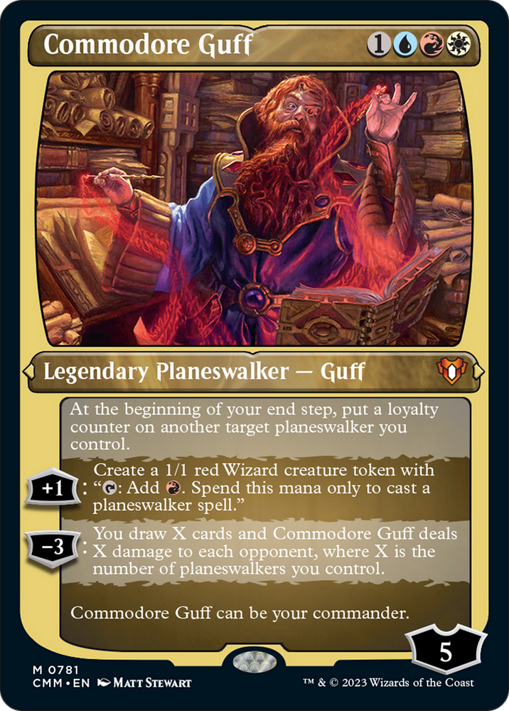 Commodore Guff (Display Commander) (Foil Etched) [Commander Masters]