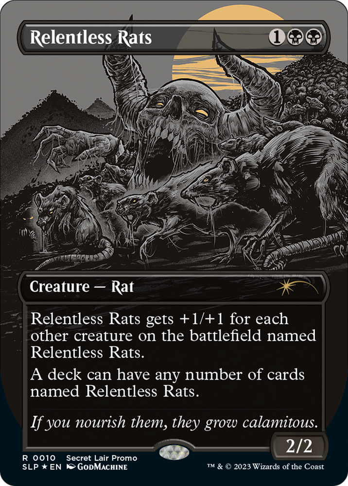 Relentless Rats (Borderless) [Secret Lair Showdown]