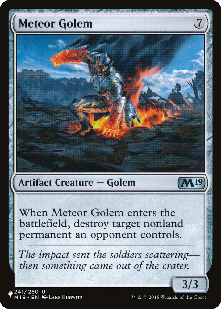 Meteor Golem [Secret Lair: From Cute to Brute]