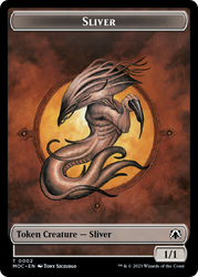 Goblin // Sliver Double-Sided Token [March of the Machine Commander Tokens]