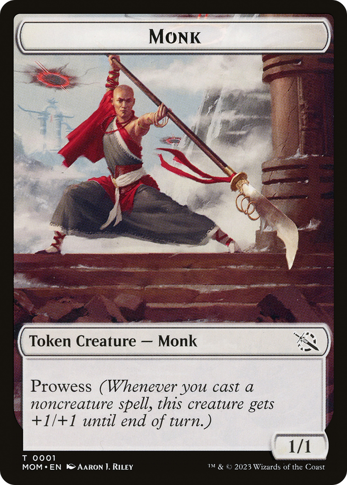 Monk // Phyrexian Saproling Double-Sided Token [March of the Machine Tokens]