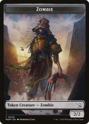 Elemental (02) // Zombie Double-Sided Token [March of the Machine Tokens]